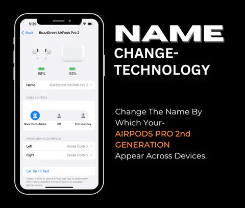 Astrap™ Pods Pro (2nd Gen) with Active Noise Cancellation (ANC) | Free Silicone Protective Case Included (6 Months Warranty)