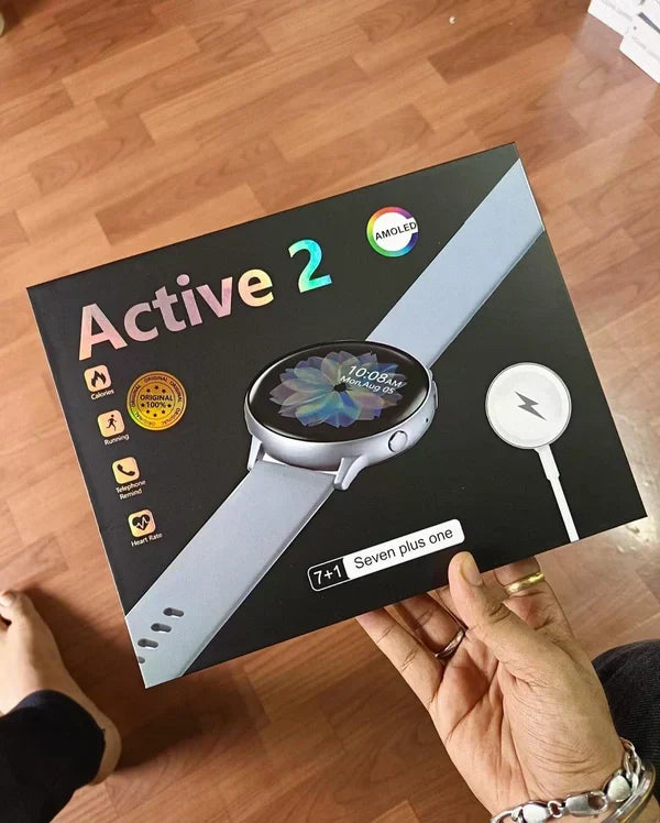 Active 2 Combo 7-in-1 Smart Watch (Premium Quality) – Featuring Stunning AMOLED Display🔥