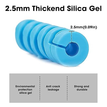 Cable Protector Pack of 25 – Flexible Spiral Wire Guard for Charger & USB Cables