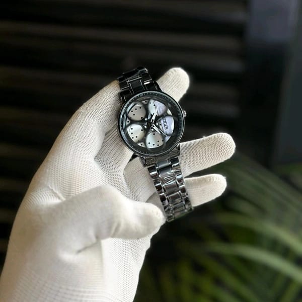 Spinning Car Wheel Watch