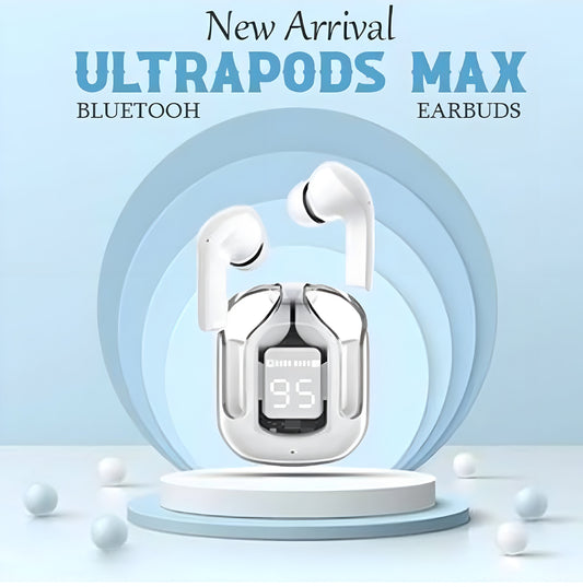 UltraPods Max – Premium Sound, Powerful Bass, and Smart LED Display.